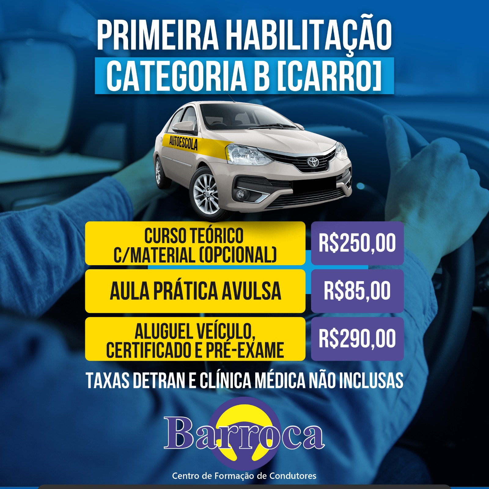 Primeira Habilitação Categoria B