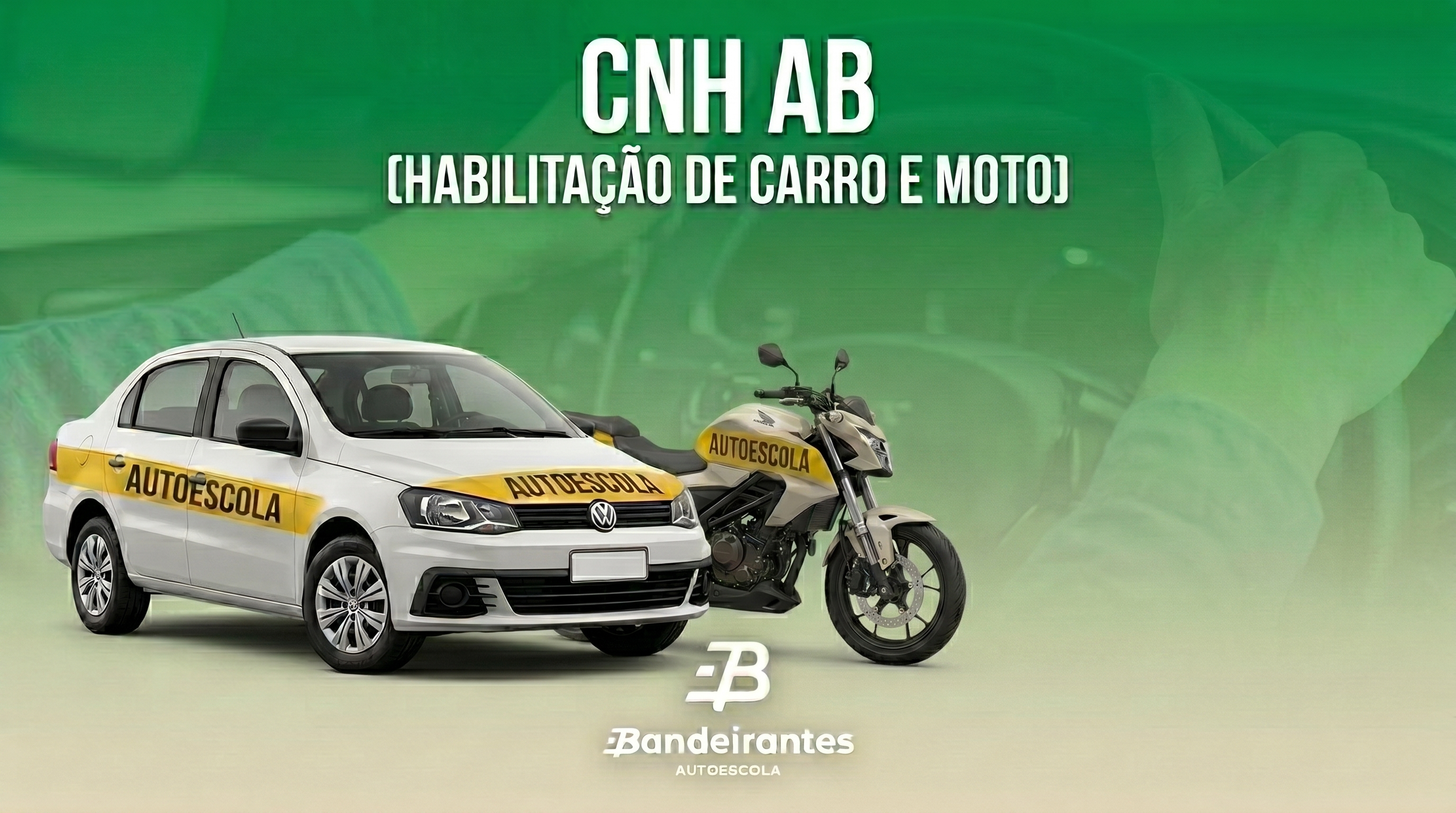 CNH AB: 2 AULAS PRÁTICAS CAT (A) + 2 AULAS PRÁTICAS CAT (B)