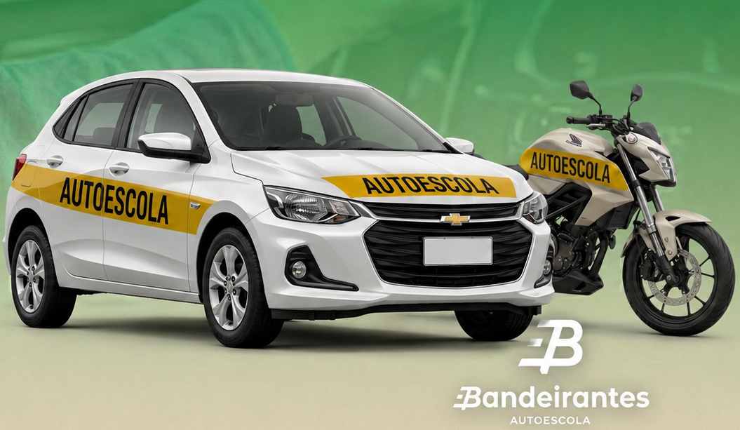 Aulas de direção AB- 02 CARRO + 02 MOTO