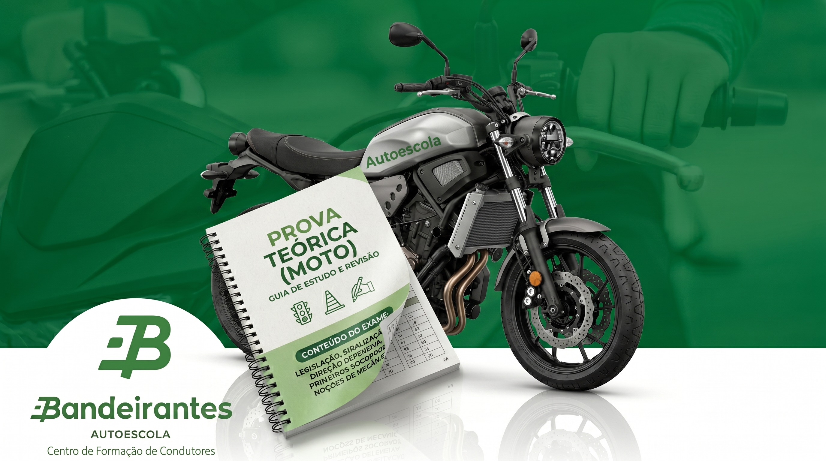 PACOTE BRONZE- 2 AULAS PRÁTICAS + PROVA TEÓRICA (MOTO)