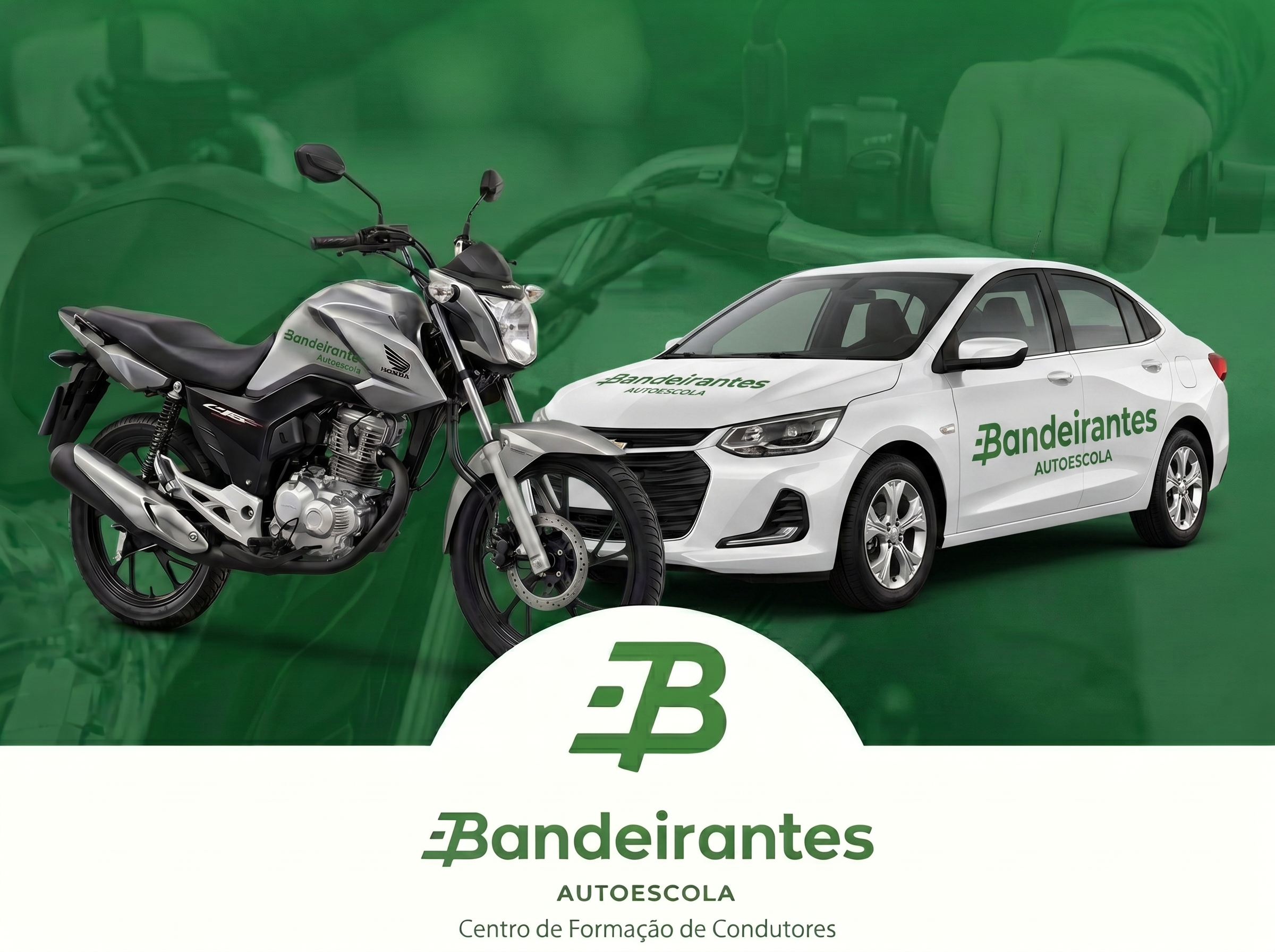 CNH AB: 10 AULAS DE CARRO + 10 DE MOTO