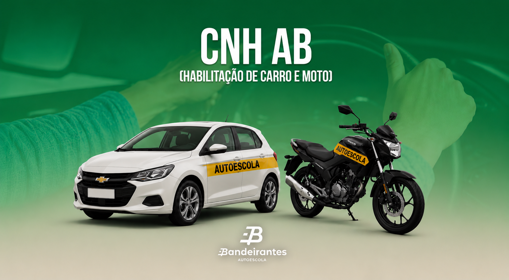 CNH AB: 4 AULAS PRÁTICAS CAT (A) + 4 AULAS PRÁTICAS CAT (B)