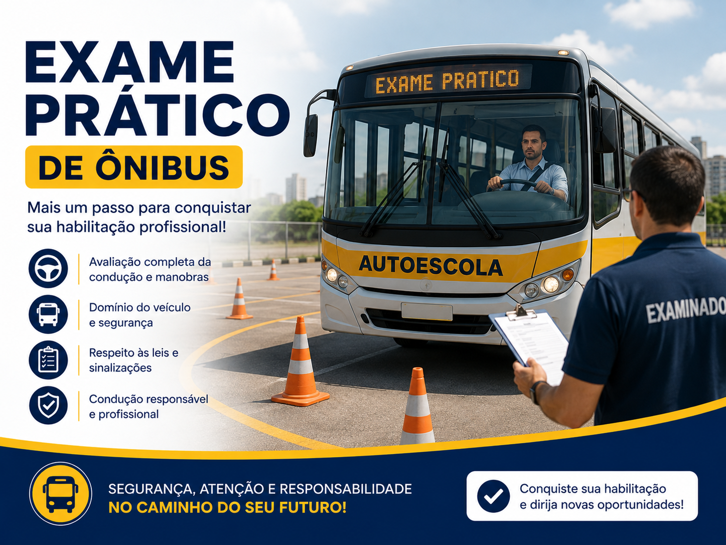 Exame Pratico de Ônibus (Primeira Habiltação)